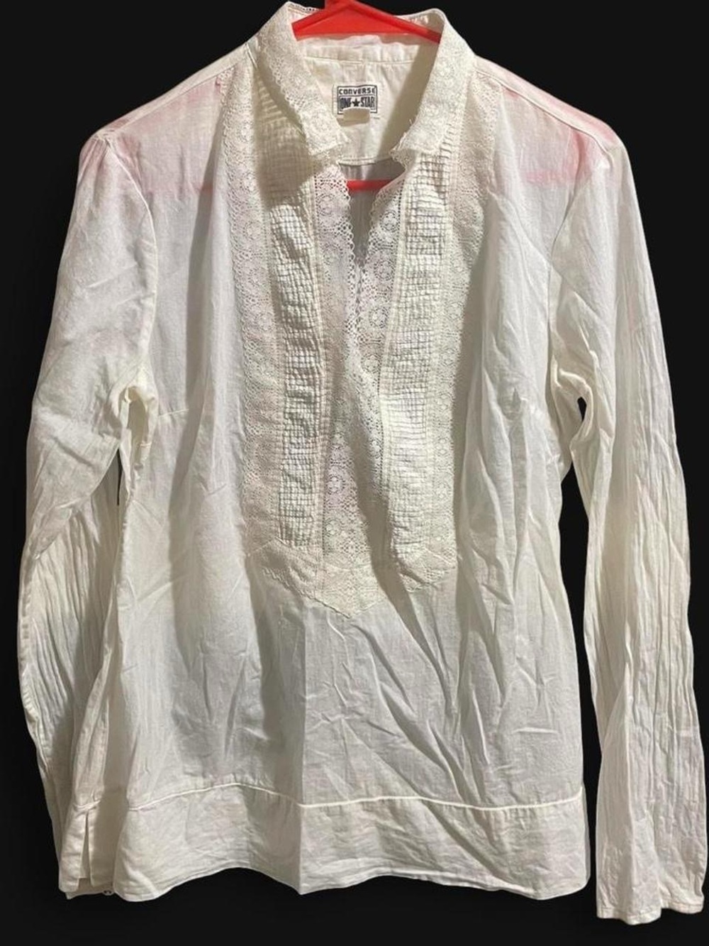 Vintage Converse All-Star White Embroidered Pullover Shirt